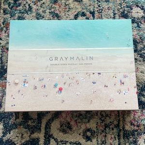 Double sided gray Malin puzzle